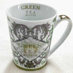 PPD Green Tea Heaven Mug Paula Scaletta Porcelain Botanical Tea Cup